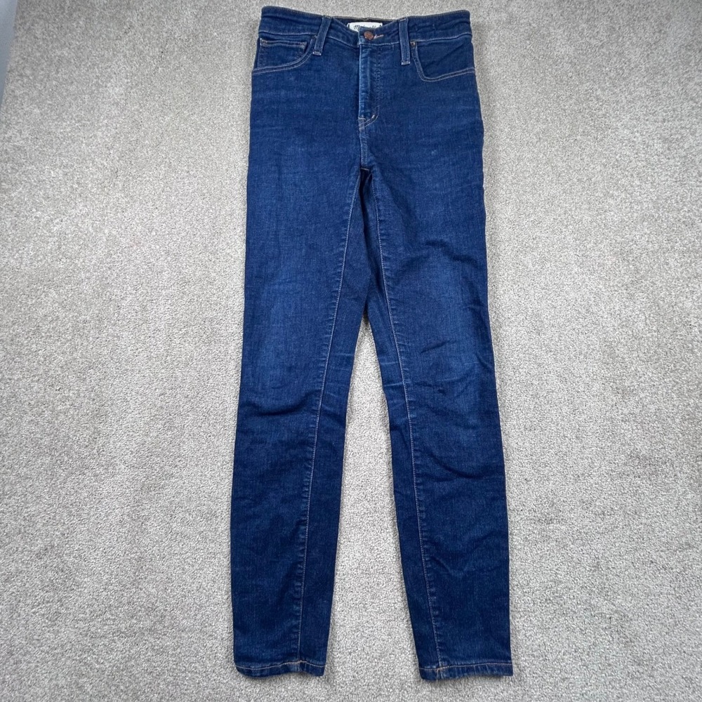 Madewell Curvy High-Rise Skinny Jeans Dark Indigo Blue Size 27